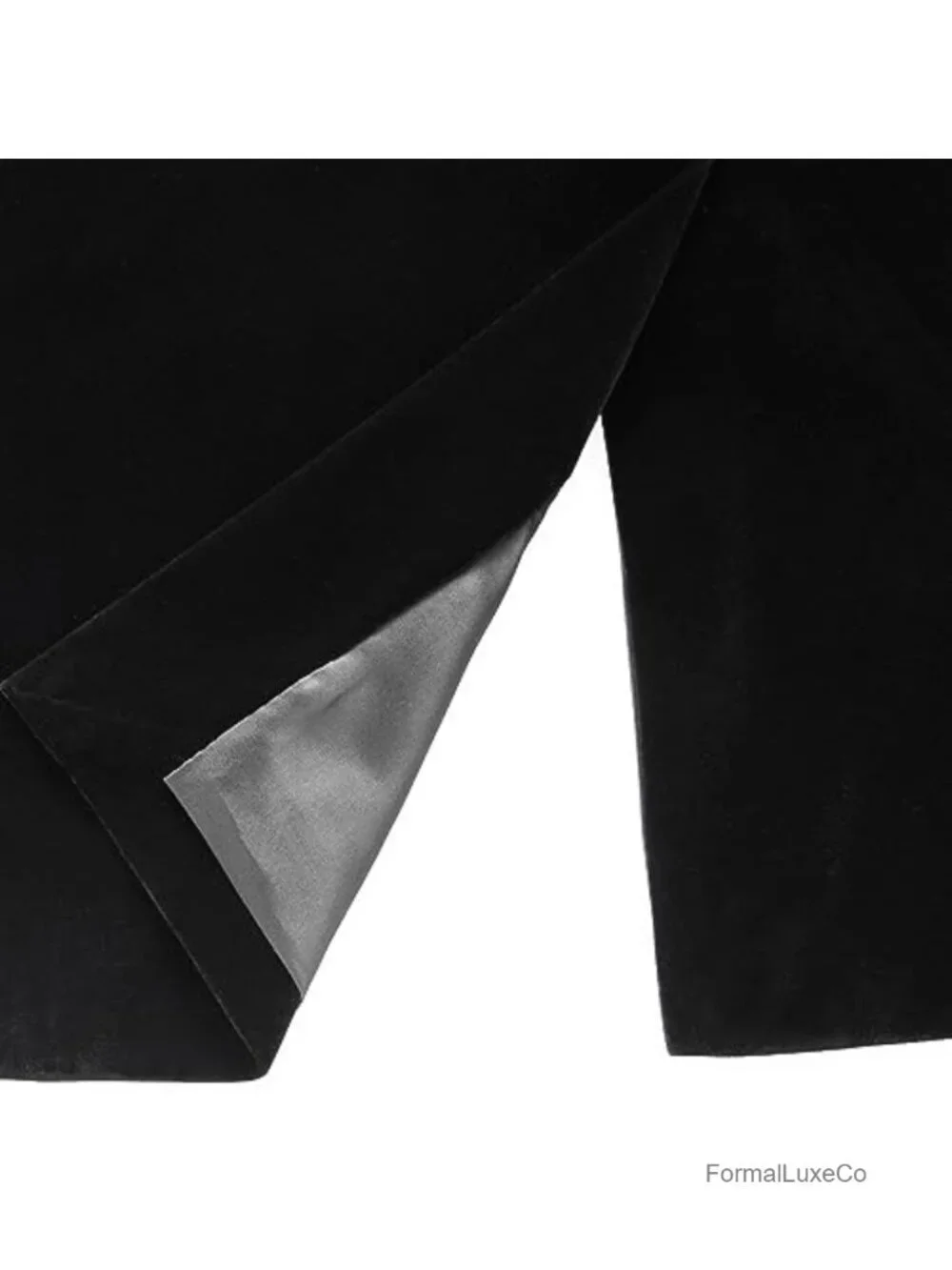 Men's Velvet Blazer Slim Fit Suit Jacket Wedding Prom Tuxedo One Button